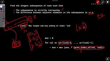 Weekly Contest 310  |  2407. Longest Increasing Subsequence II