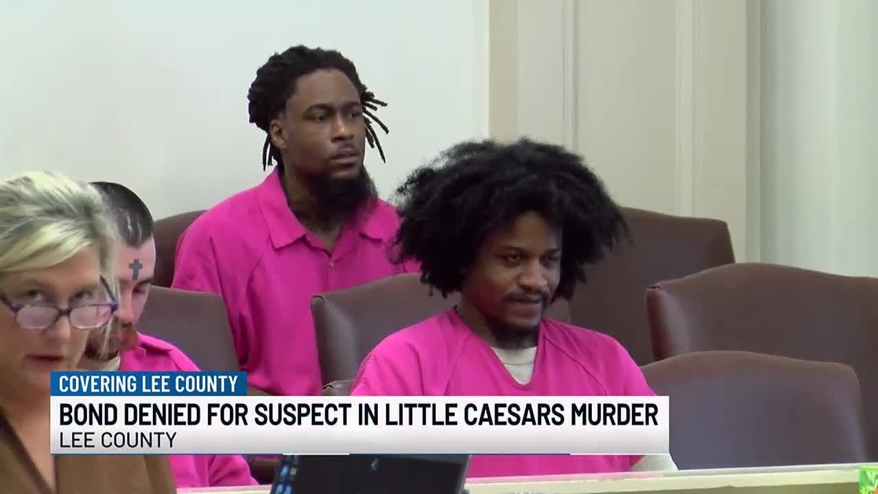 Bond denied for suspect in Lee Co. Little Caesars Murder - YouTube