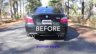 BMW M5 E60 Muffler Delete only