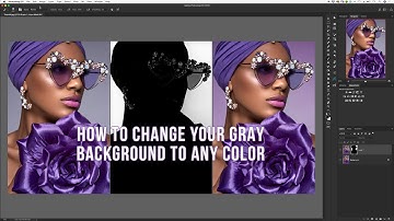 Change your Gray Background to any Color in Photoshop