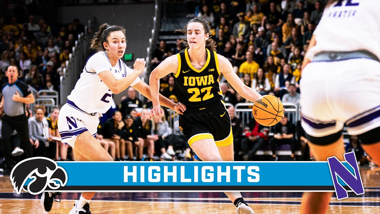 Iowa at northwestern highlights big ten women s basketball jan