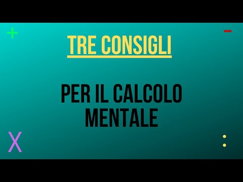 Video: Come Imparare A Contare Rapidamente Gli Esempi