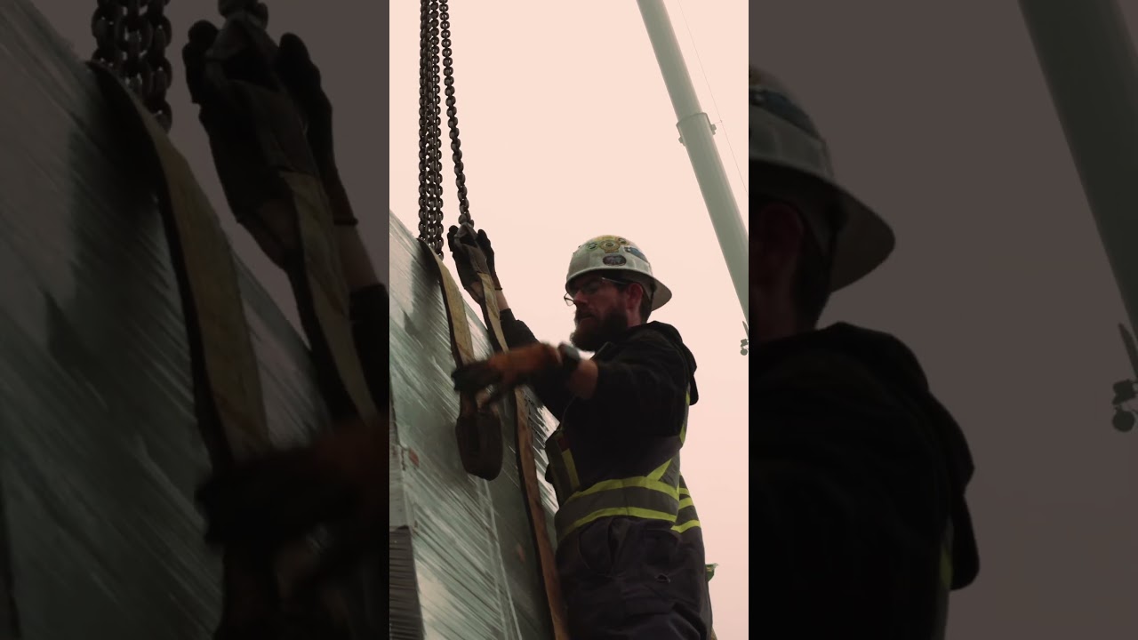 Glass Delivery Day at our Anmore site! Precision, design & quality with @felipefreig #home #design