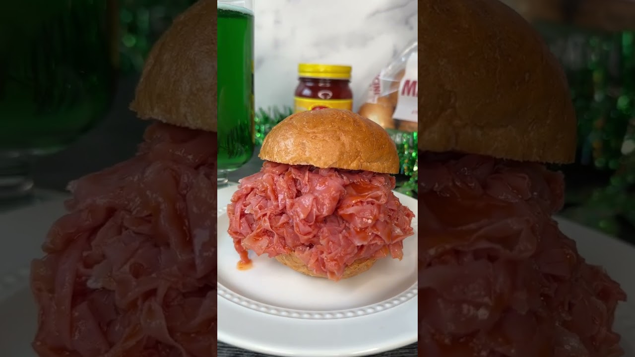 St. Patrick's Day Celebration with Isaly's Chipped Ham BBQ Sandwich and Green Beer! 