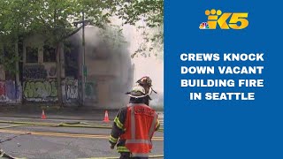 Crews knock down 2-alarm fire in vacant building near Seattle Center