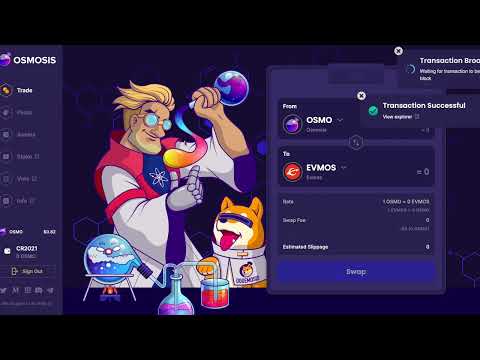 PASSIVE INCOME WITH OSMO and EVMOS! HOW TO USE OSMOSIS DEX TO STAKE, DEPOSIT, WITHDRAW AND TRADE!