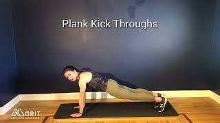 Plank Kick Throughs