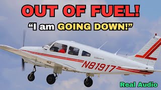 Warrior Runs out of Fuel | Inadequate preflight planning and fuel management (Real ATC)