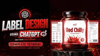 Product Label Designs with One AI Prompt Using CHATGPT