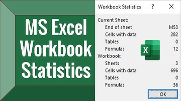 MS Excel Workbook Statistics (Urdu/Hindi)