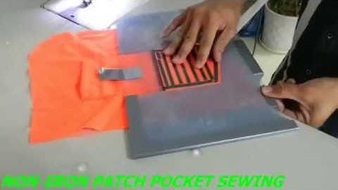 Rập cải tiến non iron patch pocket sewing