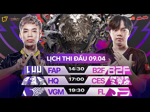 FAP vs B2F | HQ vs CES | VGM vs FL | ĐTDV MÙA XUÂN 2022 - VÒNG 14 NGÀY 1 09/04