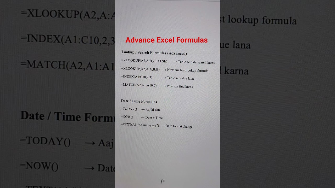 Advance Excel part 2 