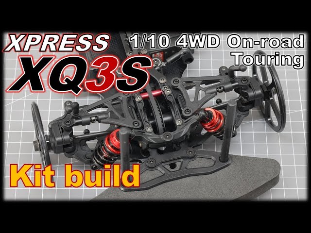 エクスプレスXQ3S Xpress Execute XQ3S 1/10 Sport RC Touring Car - 4WD Belt Drift