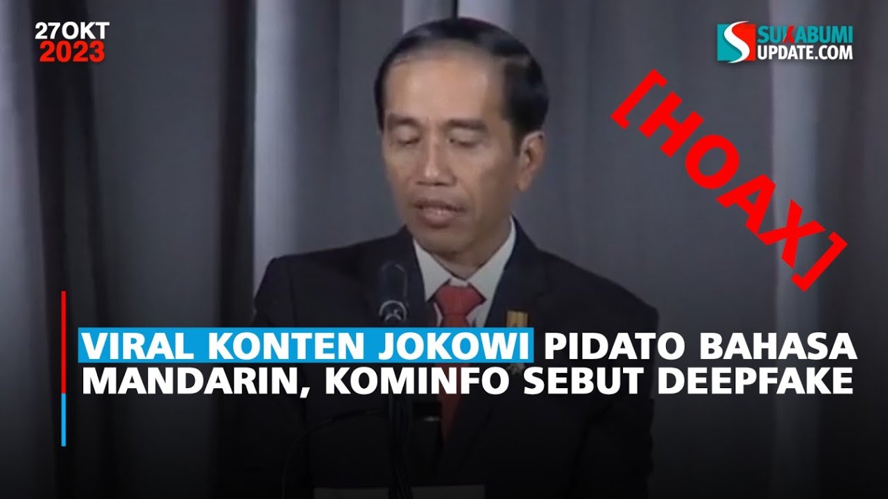 Viral Konten Jokowi Pidato Bahasa Mandarin, Kominfo Sebut Deepfake