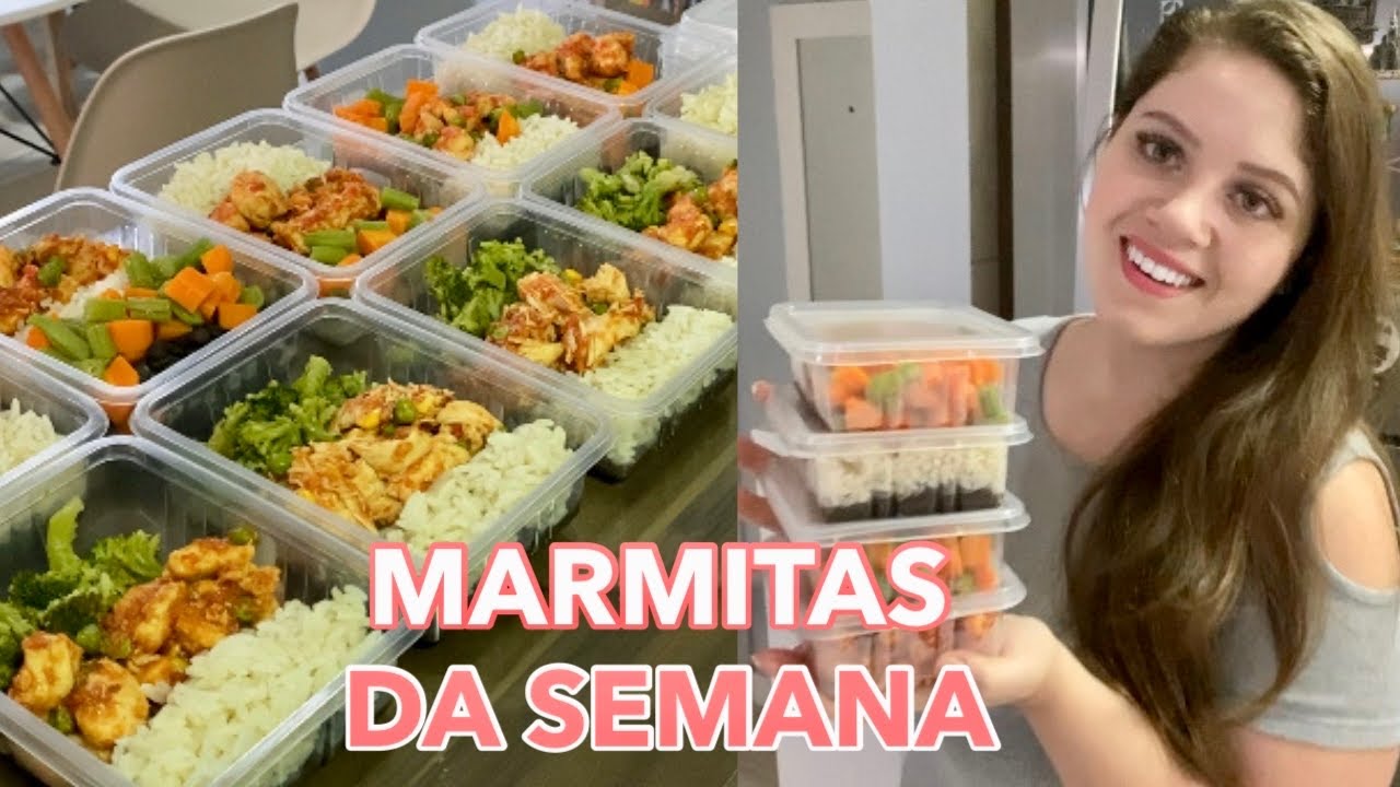 MARMITAS FITNESS PRA SEMANA Cardápio para emagrecer BARATO, gostoso e muito  fácil de preparar! 