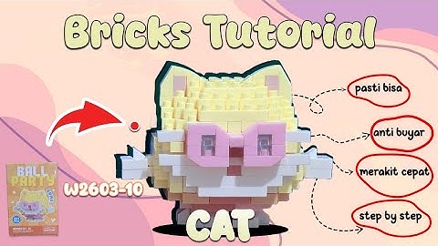 MEMBUAT LEGO MINI BRICKS NANO BLOCKS MAKE A WISE LIFE BALL PARTY SERIES W2603-10 CAT