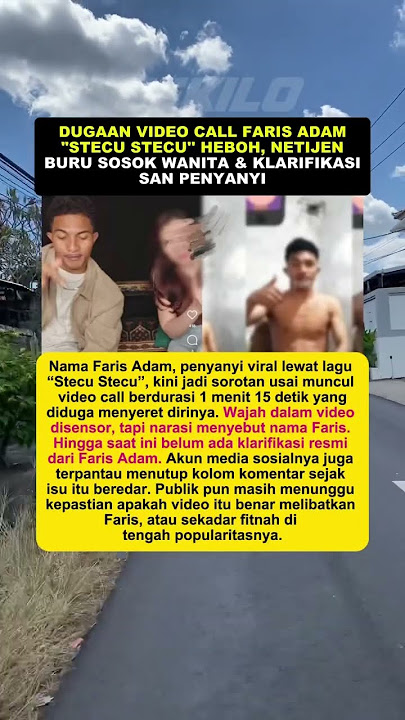 Yang Sebar Videonya Kurang 4jar, Semoga Cepat Ketangkap, Diduga Faris Adam “Stecu” #beritaviral