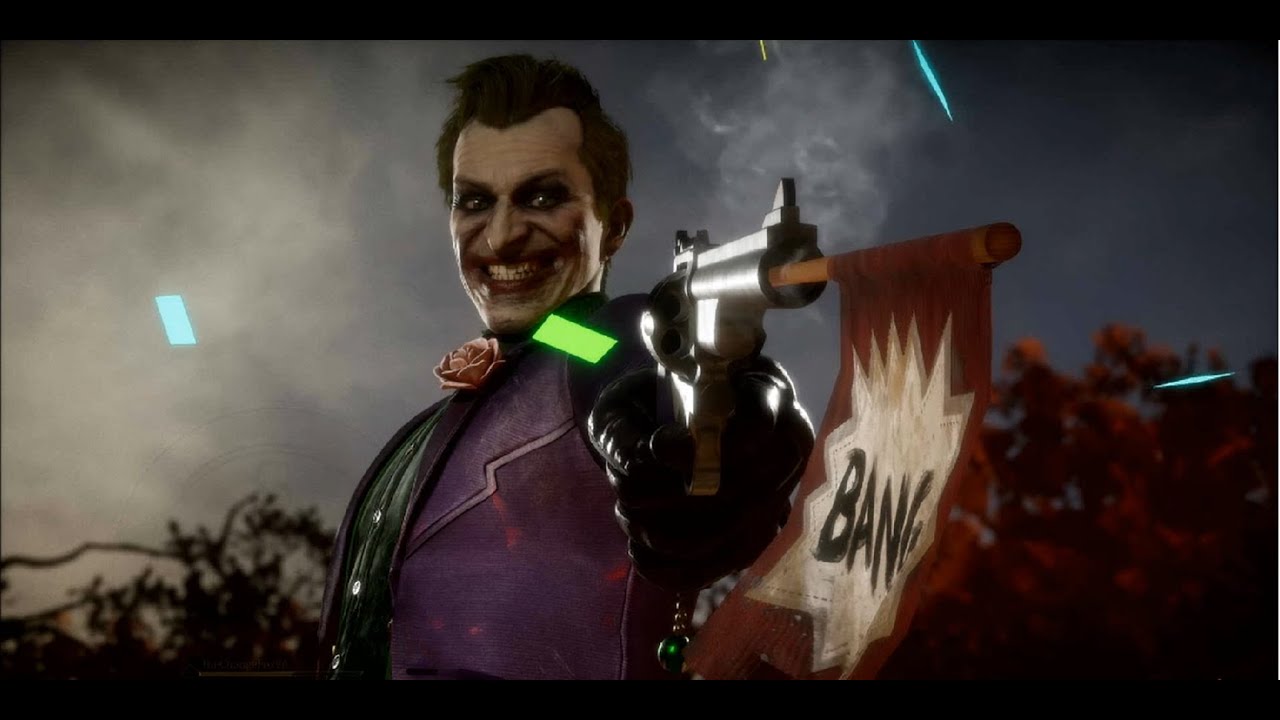 The official gameplay trailer for the joker character in mortal kombat ...