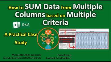 How to Sum Multiple Columns Based on Multiple Criteria | MS Excel Tutorial | Excel Formulas