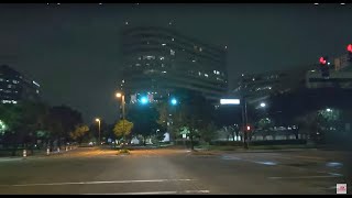 Addison TX city night time driving DFW Metropolitan - 6/24