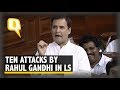 PM Modi’s ‘Jumla Strikes’ & More: 10 Attacks by Rahul Gandhi in LS | The Quint