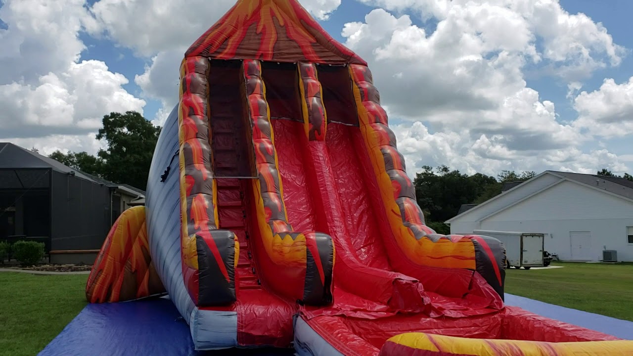 camera iphone 8 plus apk NEW 1 of a Kind Volcano Double Lane Water Slide With Detachable Pool - FOR SALE - BounceWater Sales