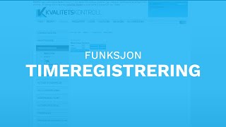 Timeregistrering