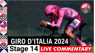 Giro d'Italia 2024 Stage 14 LIVE COMMENTARY - Will Tadej Pogacar Win Another Time Trial?