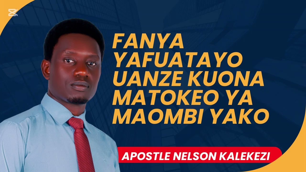 FANYA YAFUATAYO UANZE KUONA MATOKEO YA MAOMBI YAKO.