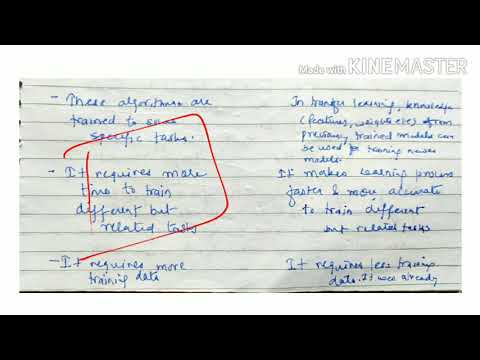 Difference between machine learning and transfer learning - lecture 65/ machine learning