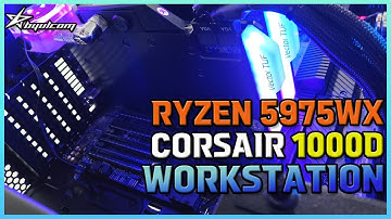 CORSAIR 1000D | RYZEN 5975WX + RTX 3080 2way Workstation