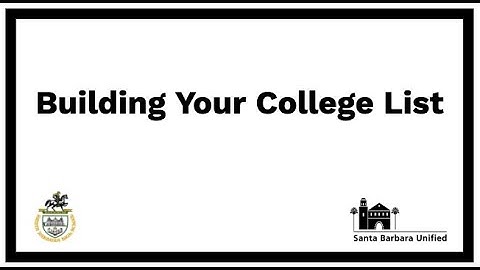 Building Your College List