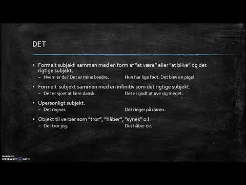 Video: Blev set ental eller flertal?