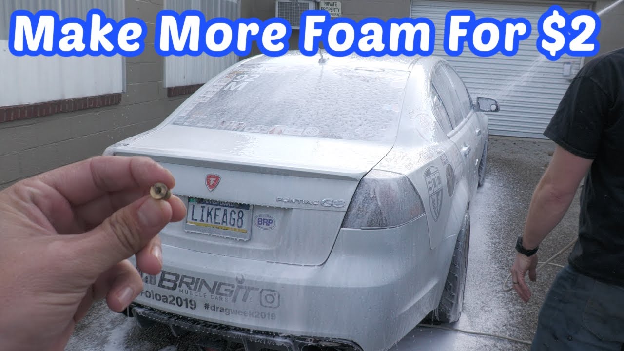 How To Make More Foam From Your Foam Cannon YouTube