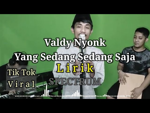 Valdy Nyonk - Yang sedang sedang saja (Cover) (Lirik Spectrum) | Dangdut Version, Asik Di Goyang class=