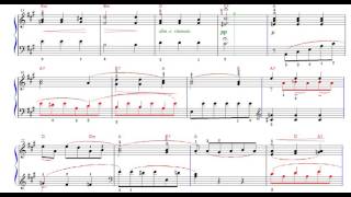 ブルグミュラー２５の練習曲　 19番  アベ マリア 楽譜 コード付 大人のブルグミュラーピアノ