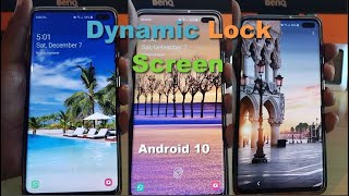 Dynamic Lock Screen option  (Android 10) Galaxy S10 Plus screenshot 3