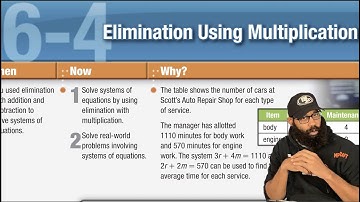 McGraw Hill Algebra 1, Chapter 6, Lesson 4 - Elimination Using Multiplication