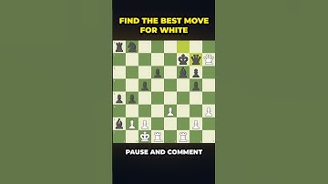 Can you find the best move for white? #chess