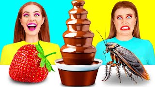 Chocolate Fountain Fondue Challenge | Food Battle by TeenTeam Challenge