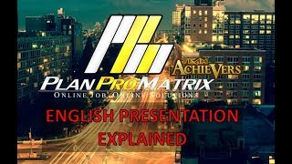 Plan ProMatrix Presentation in English