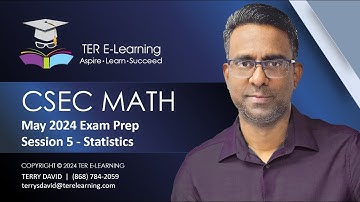 CSEC Maths - May 2024 Exam Preparation - Session 5 (Terry David)