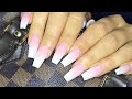 HOW TO | BABY BOOMER NAILS | FULL SET | ACRYLICS