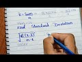 How To Calculate The Standard deviation || Mean || Helping Example