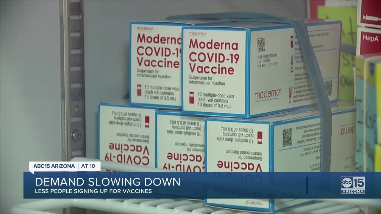 Valley healthcare worker sees drop in COVID-19 vaccine appointment scheduling