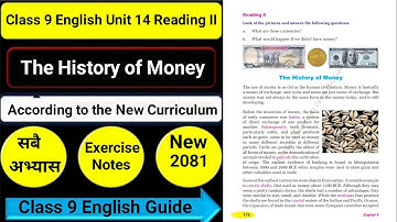 Engels, klas 9, eenheid 14 De geschiedenis van geld Lezen II/Schrijven II/Grammatica II Alle oefe...