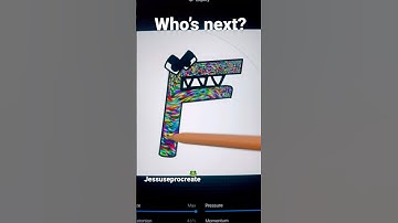 Alphabet lore~pick a color|Procreate #satisfying #sub #requestedvideo #art #alphabetlore #magic #F