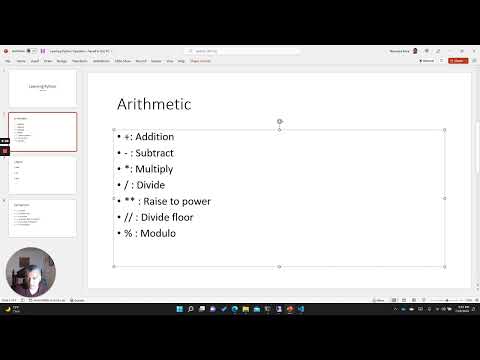Learning Python Operators