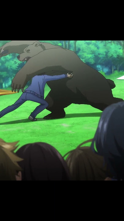 Bear Wrestling 🐻 #igotacheatskillinanotherworld
